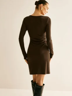 Ribbed Cutout Skinny Knit Dress Sweater Dresses|Casual Dresses