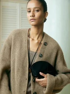 Discount Ribbed Loose Knit Outerwear Sweater Tops|Outerwear