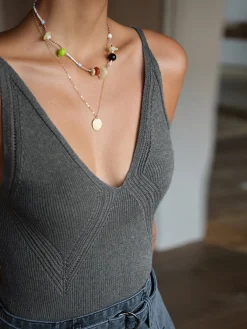Online Ribbed Plain Sweater Vest Sweater Vests|Sweaters & Cardigans