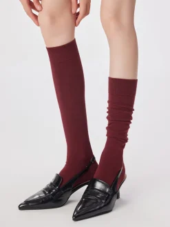 New Ribbed Soft-Touch Calf Socks Socks & Tights|Accessories