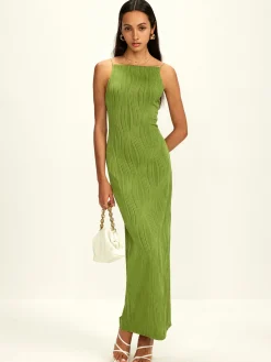 Hot Ribbed Split Bodycon Cami Dress Casual Dresses|Summer Dresses