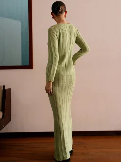 Hot Ribbed Split Sweater Co-ords Sweater Tops|Sweaters & Cardigans