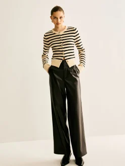 New Ribbed Striped Cardigan Cardigans|Sweaters & Cardigans