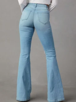 Outlet Ripped Denim Flare Jeans Jeans|Pants