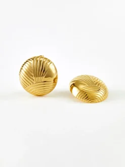 Clearance Ripple Oblate Earrings Earrings|Accessories
