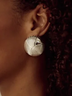 Clearance Ripple Oblate Earrings Earrings|Accessories