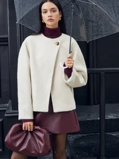 Hot Romance Button Shift Coat Outerwear|Coats