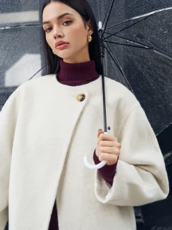 Hot Romance Button Shift Coat Outerwear|Coats