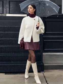 Hot Romance Button Shift Coat Outerwear|Coats