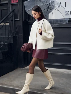 Hot Romance Button Shift Coat Outerwear|Coats
