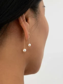Outlet Romance Pearl Pendant Earrings Earrings|Accessories