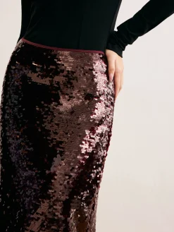 Best Romance Sequins Maxi Skirt Skirts|Bottoms