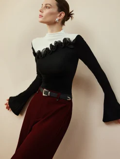 New Romance Stand Collar Ruffle Blouse Blouses & Shirts|Tops