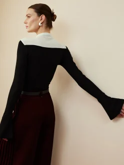 New Romance Stand Collar Ruffle Blouse Blouses & Shirts|Tops