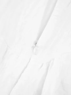 Outlet Romantic Cotton Long Cami Dress White Dresses|Casual Dresses