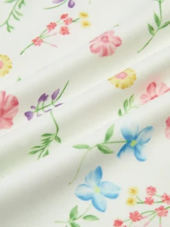 Sale Romantic Floral Short Dress White Dresses|Casual Dresses