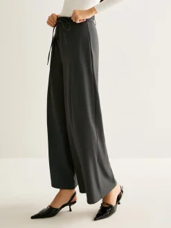 Rope Belt Wide-Leg Pants Pants|Bottoms