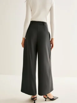 Rope Belt Wide-Leg Pants Pants|Bottoms
