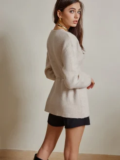 Rope Belted Wrap Cardigan Cardigans|Sweaters & Cardigans