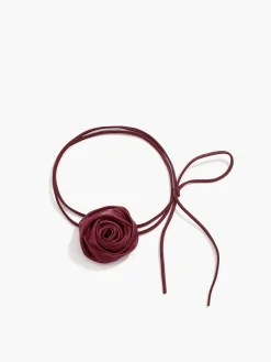 Discount Rose Bud Knotted Choker Necklace Necklaces|Accessories