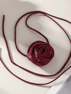 Discount Rose Bud Knotted Choker Necklace Necklaces|Accessories