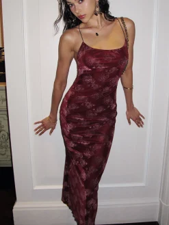 Best Rose Velvet Cami Dress Casual Dresses|Cocktail & Party Dresses