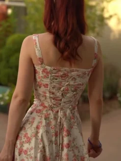 Best Rosebud Floral Midi Sundress Casual Dresses|Floral Dresses