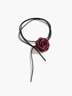 Online Rosette Bud Choker Necklace Necklaces|Accessories