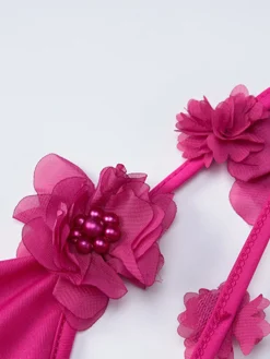 Sale Rosette Decor Cowl Neck Long Dress Casual Dresses|Cocktail & Party Dresses