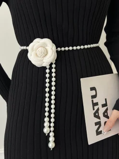 Hot Rosette Pearls Belly Chain Belts & Chain|Accessories