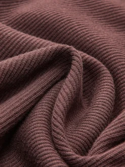 Hot Round Neck Ruffle Slim Knit Dress Sweater Dresses|Casual Dresses