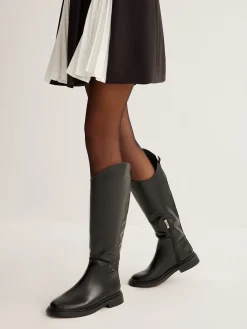Clearance Rounded Toe Knee High Boots Shoes|Accessories