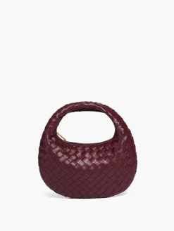 New Rounded Woven Zipper Handbag Bags|Accessories