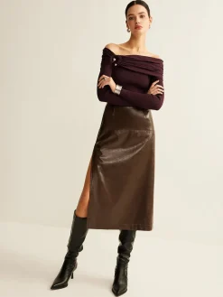 Online Ruched Slim Knit Top Sweater Tops|Sweaters & Cardigans
