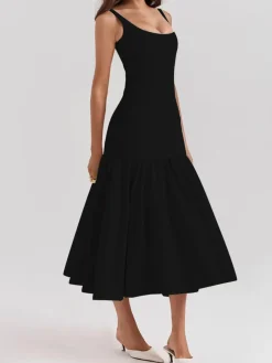 Ruffle Long Cami Sundress Casual Dresses|Summer Dresses
