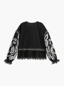 New Ruffle Print Knotted Shirt Blouses & Shirts|Tops