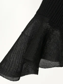 Clearance Ruffle Sleeve Thin Sweater Sweater Tops|Sweaters & Cardigans