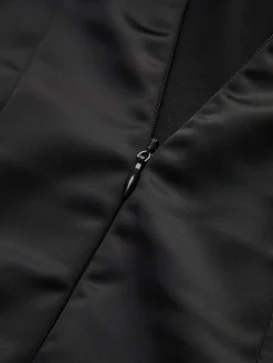 Sale Ruffle Zippered Off-Shoulder Dress Black Dresses|Cocktail & Party Dresses