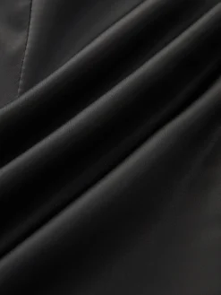 Sale Ruffle Zippered Off-Shoulder Dress Black Dresses|Cocktail & Party Dresses