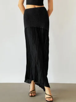 Sea Breeze Patchwork Maxi Skirt Skirts|Knitwear