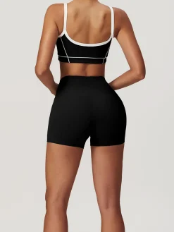 Best Seamless Contrast Binding Sports Bra Activewear