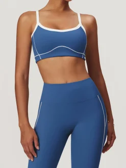 Best Seamless Contrast Binding Sports Bra Activewear