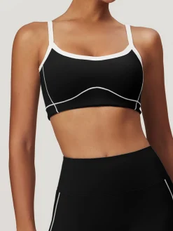 Best Seamless Contrast Binding Sports Bra Activewear