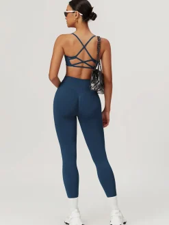 Clearance Seamless Cross Back Sports Bra Activewear