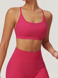Clearance Seamless Cross Back Sports Bra Activewear