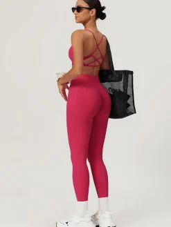 Clearance Seamless Cross Back Sports Bra Activewear