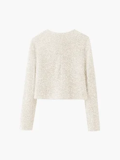 Discount Sequined Velvet Bowknot Decor Blouse Blouses & Shirts|Tops
