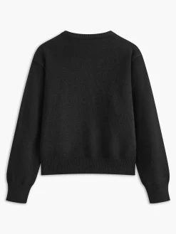 Online Sequins Breasted Knit Outerwear Sweater Tops|Outerwear