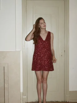 Outlet Sequins Tank Short Dress Casual Dresses|Work Dresses