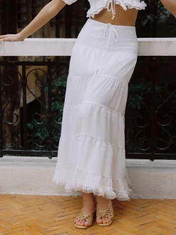 Serendipity Bow Detail Maxi Skirt Skirts